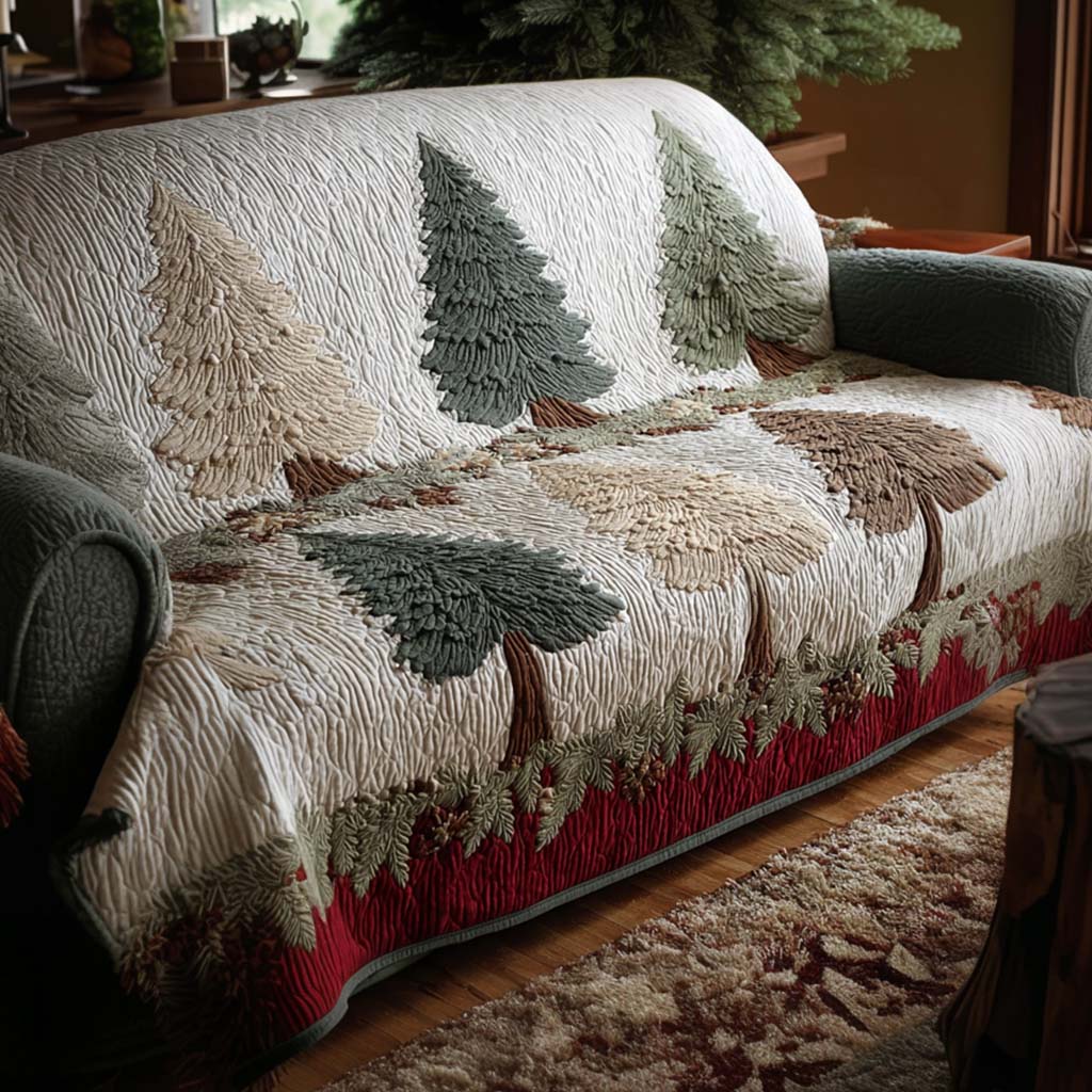 Cozy Tree Moment Quilted Sofa Cover NCU0NT11294