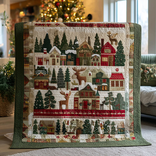 Cozy Village Quilted Blanket NCU0TH3505