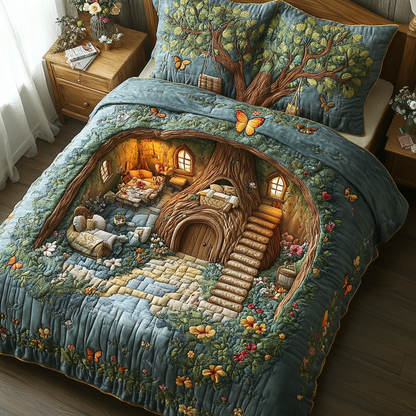 Cozy Whimsy 3-Piece Quilted Bedding Set NCU0DK8034