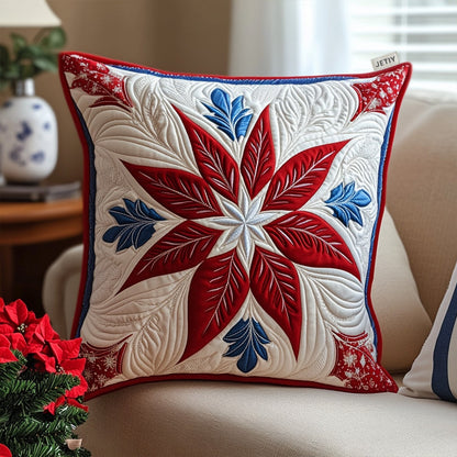 Cozy Winter Blooms Quilted Pillow Case NCU0PT2225