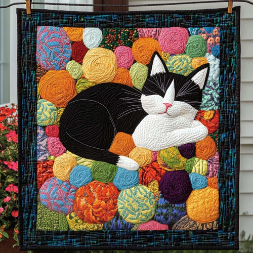 Cozy Yarn Dreams Quilted Blanket NCU0NT1573