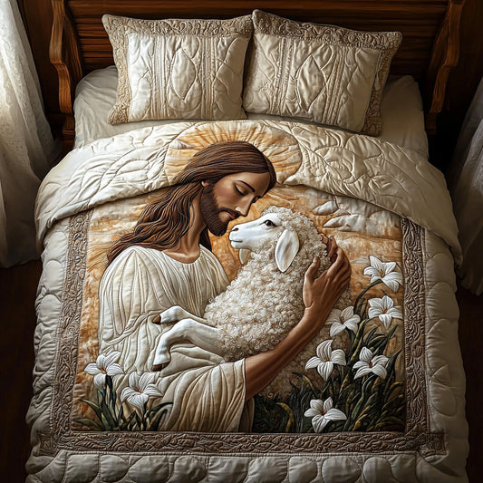 Cradle of Grace 3-Piece Quilted Bedding Set NCU0DV6509
