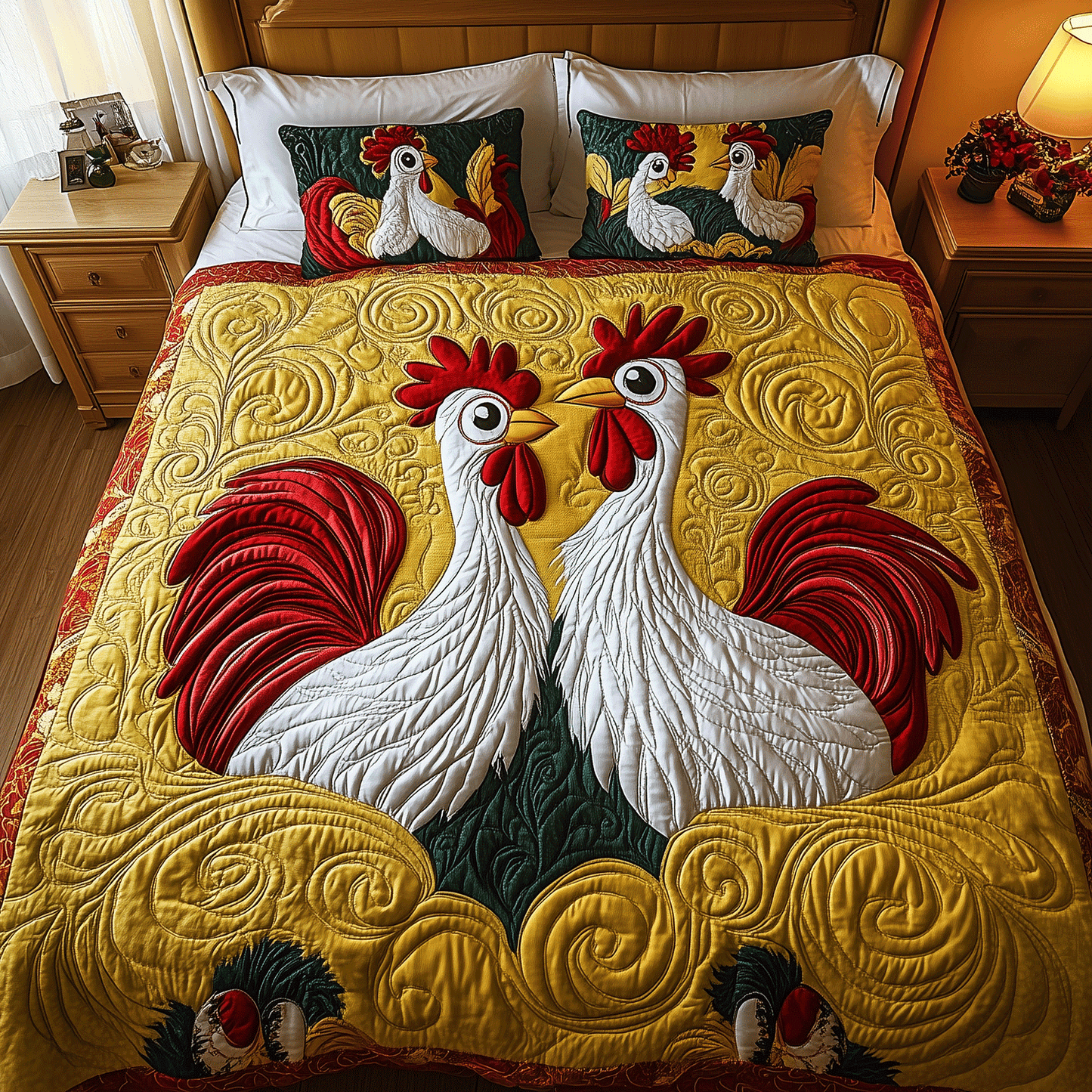 Crazy Coop 3-Piece Quilted Bedding Set NCU0TH2235