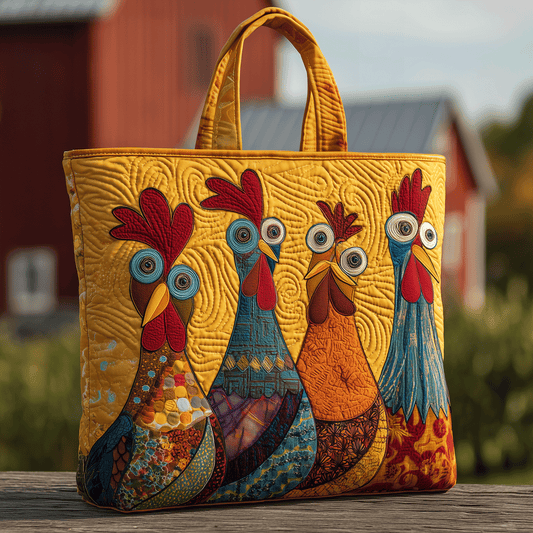 Crazy Coop Squad Quilted Tote Bag NCU0TH2832
