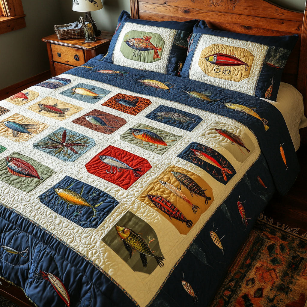 Creekside Comfort 3-Piece Quilted Bedding Set NCU0PT5295