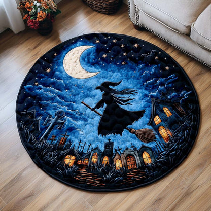 Creepy Charm Quilted Round Mat NCU0NT9469