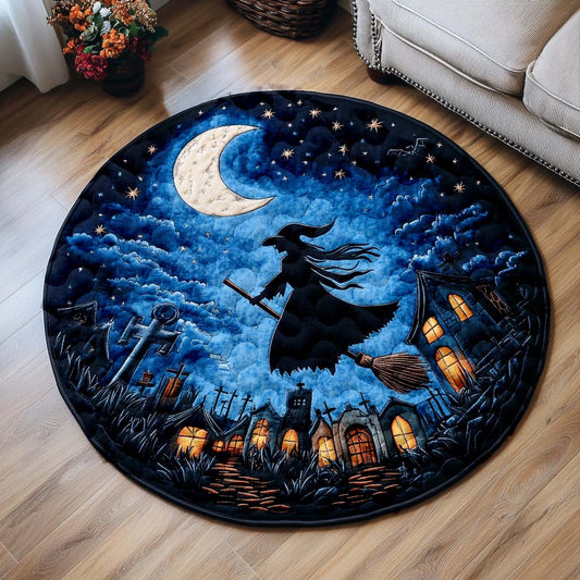 Creepy Charm Quilted Round Mat NCU0NT9469