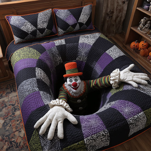 Creepy Clown Quilted Bedding Set NCU0TH3192
