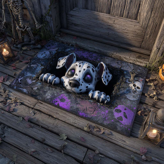 Creepy Crawl Dalmatian Doormat NCU0XD815