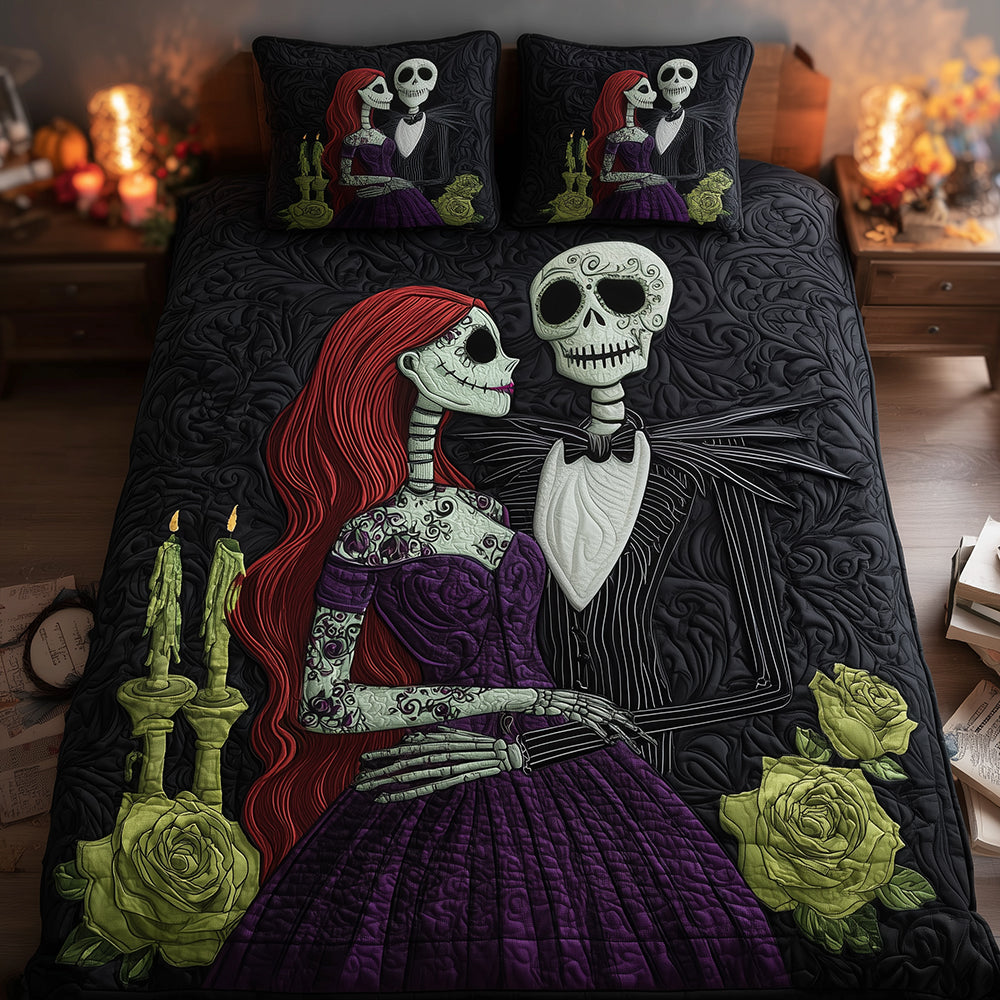 Creepy Love Quilted Bedding Set NCU0TH3230
