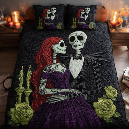 Creepy Love Quilted Bedding Set NCU0TH3230