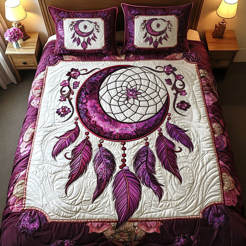 Crescent Serenity 3-Piece Quilted Bedding Set NCU0NT3374