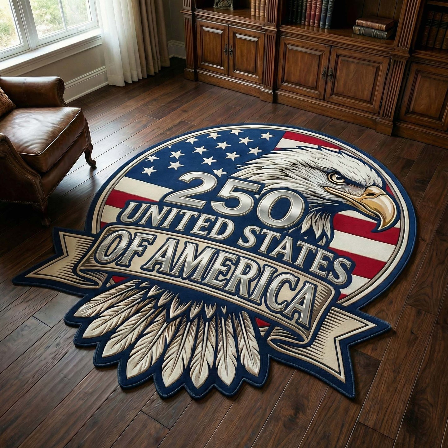 Crest Eagle Custom Shape Area Rug NCU0HH1979