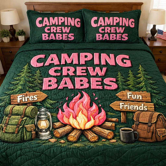 Crew Nights 3-Piece Quilted Bedding Set NCU0XD2783