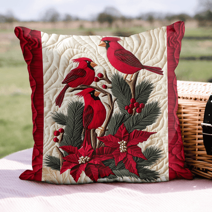 Crimson Wings Quilted Pillow Case NCU0TH2155