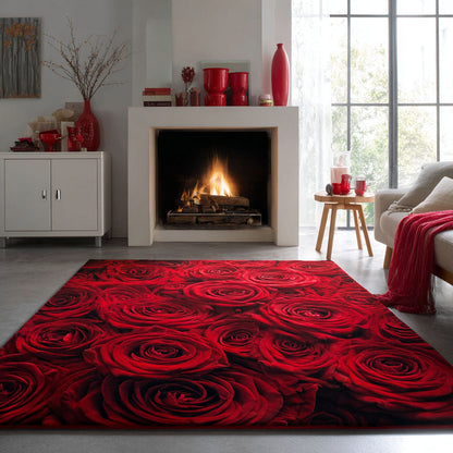 Crimson Bloom Area Rug NCU0DK11792