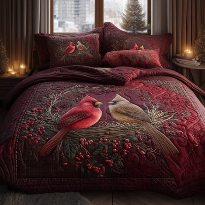 Crimson Branch 3-Piece Quilted Bedding Set NCU0DV8910