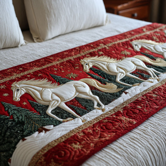 Crimson Carousel Quilted Bed Runner NCU0TV1202