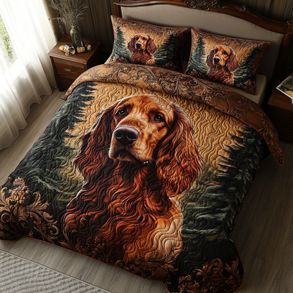 Crimson Companion 3-Piece Quilted Bedding Set NCU0DV2921