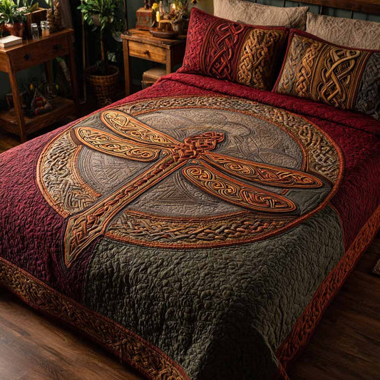 Crimson Drift Quilted Blanket NCU0XD2683