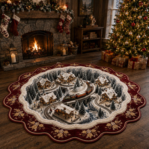 Crimson Express Village Custom Shape Area Rug NCU0HH2149