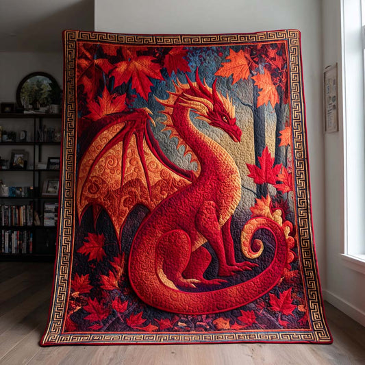 Crimson Flame Quilted Blanket NCU0NT9650
