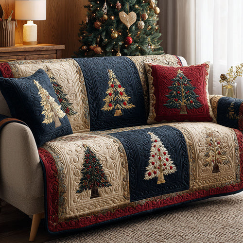 Crimson Frost Quilted Sofa Cover NCU0TV699