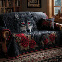 Crimson Howl Quilted Sofa Cover NCU0PT10294