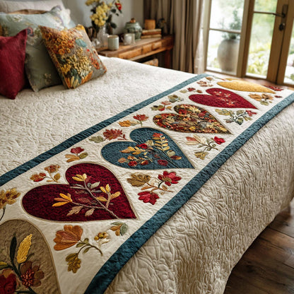 Crimson Love Quilted Bed Runner NCU0DV9121