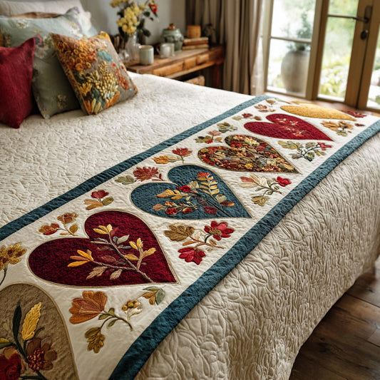 Crimson Love Quilted Bed Runner NCU0DV9121