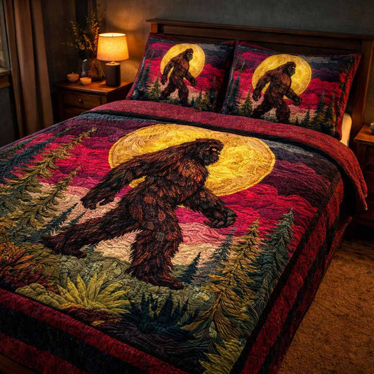 Crimson Moon 3-Piece Quilted Bedding Set NCU0XD2488