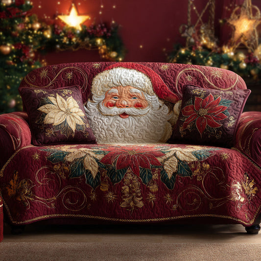 Crimson Noel Quilted Sofa Cover NCU0TV788