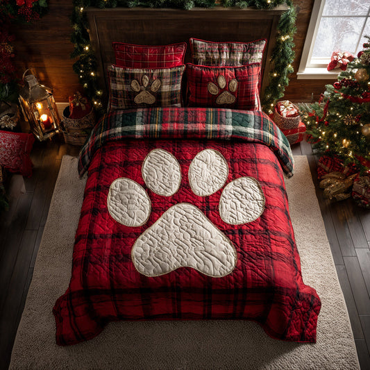 Crimson Paw 3-Piece Quilted Bedding Set NCU0HH1529
