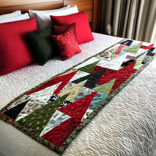 Crimson Pines Quilted Bed Runner NCU0TV377
