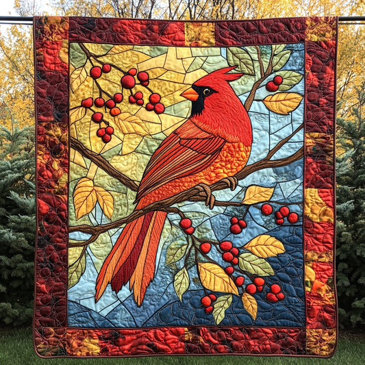 Crimson Serenity Quilted Blanket NCU0DK857