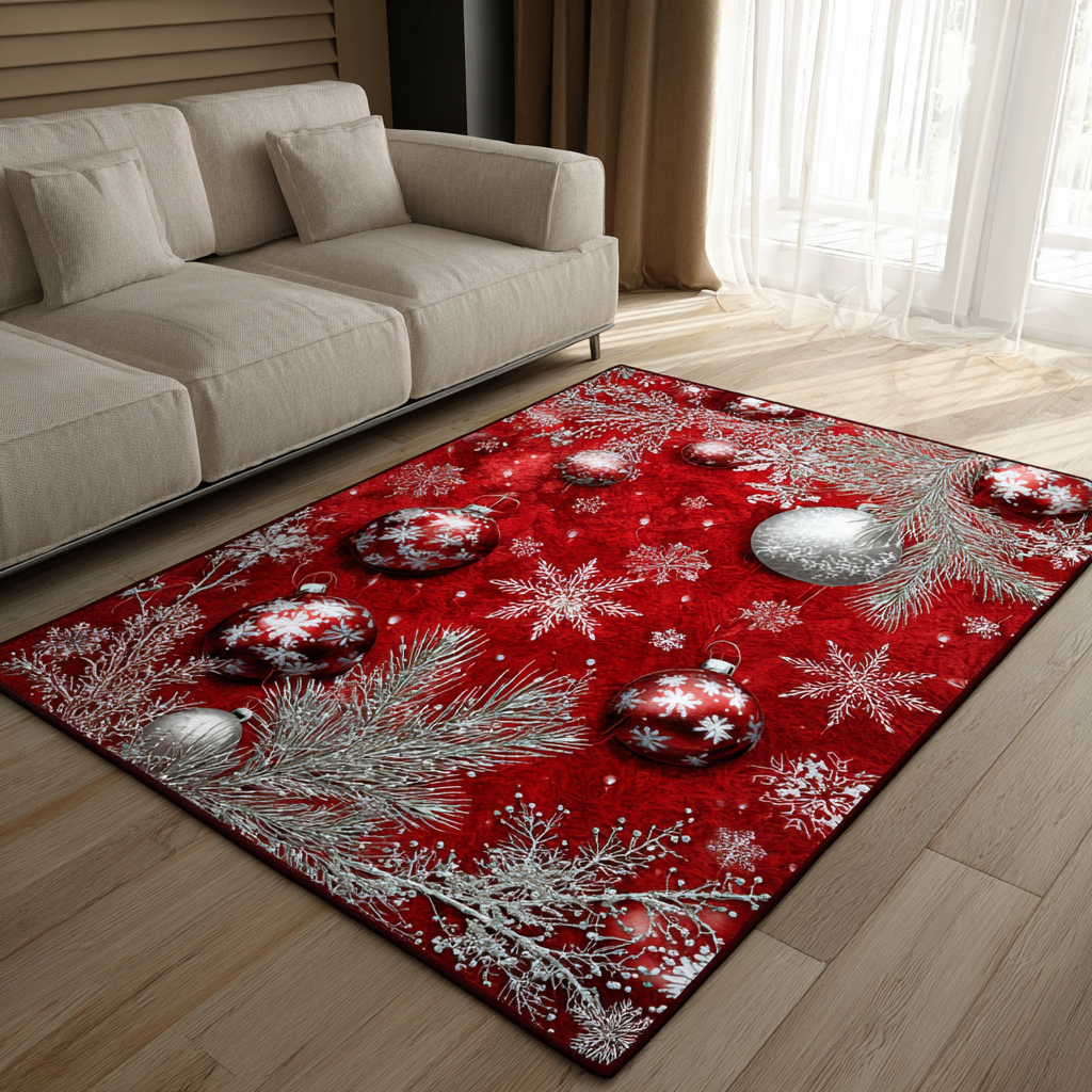 Crimson Spark Area Rug NCU0DK10704