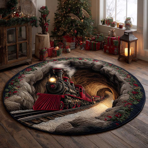 Crimson Steam Miracle Quilted Round Mat NCU0XD1200