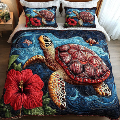 Crimson Tide 3-Piece Quilted Bedding Set NCU0NT3967