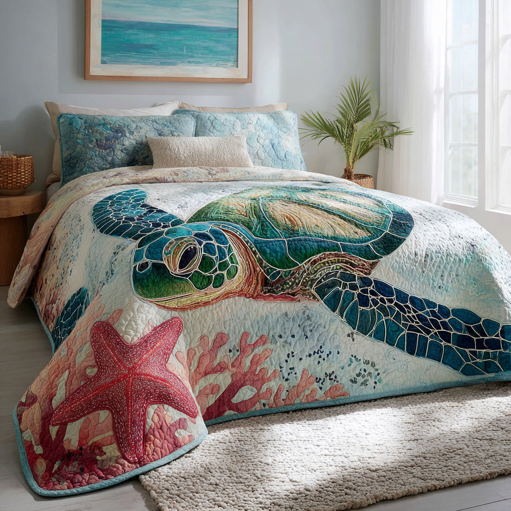 Crimson Tide 3-Piece Quilted Bedding Set NCU0VL3166