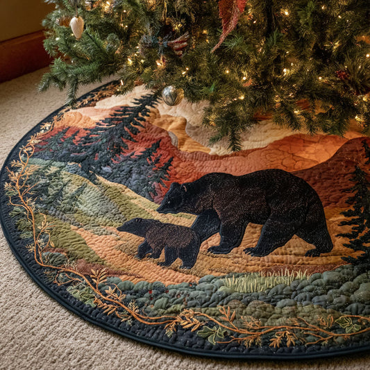 Crimson Trail Christmas Quilted Tree Skirt NCU0TV766