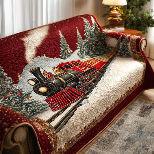 Crimson Trail Quilted Sofa Cover NCU0DK10632