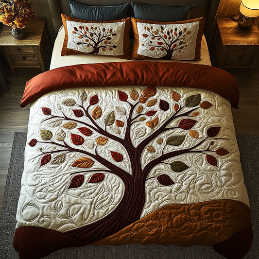 Crimson Tree 3-Piece Quilted Bedding Set NCU0DK9672