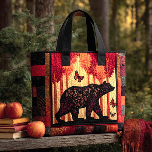 Crimson Wildwalk Quilted Tote Bag NCU0XD323