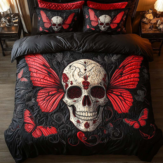 Crimson Wings 3-Piece Quilted Bedding Set NCU0NT7948