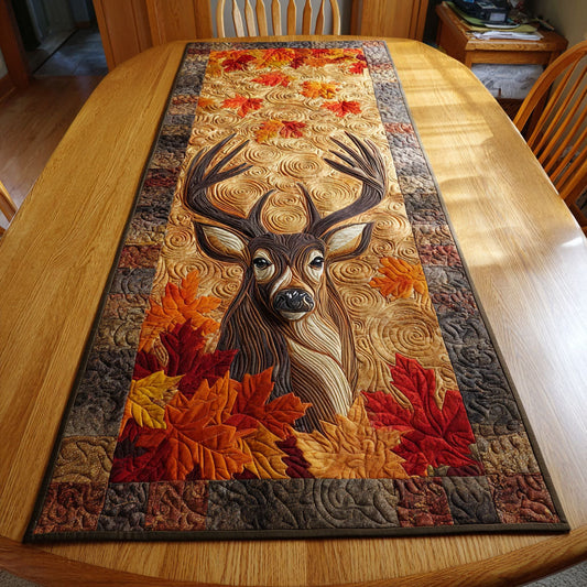 Crimson Woods Quilted Table Runner NCU0TV648