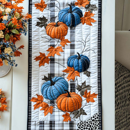 Crisp Pumpkin Air Quilted Table Runner NCU0NT8389