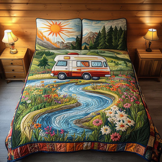 Cross Country Escape 3-Piece Quilted Bedding Set NCU0PT6079