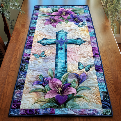 Cross Mark Quilted Table Runner NCU0DK8169