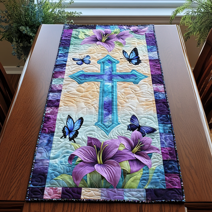 Cross Symbol Quilted Table Runner NCU0DK8164