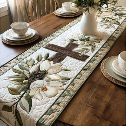 Cross of Christ Quilted Table Runner NCU0PT7536